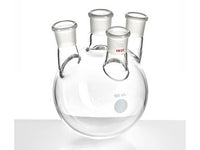 MSE PRO Small Angle Four-Mouth Ball Bottle, Main Mouth: 19/22, Side Mouth: 19/22, Front Mouth: 19/22, 500mL