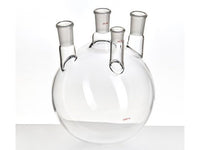 MSE PRO Small Angle Four-Mouth Ball Bottle, Main Mouth: 24/40, Side Mouth: 24/40, Front Mouth: 19/22, 3L