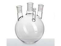 MSE PRO Small Angle Four-Mouth Ball Bottle, Main Mouth: 34/45, Side Mouth: 29/42, Front Mouth: 14/20, 3L