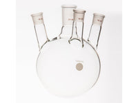 MSE PRO Small Angle Four-Mouth Round Bottom Ball Bottle, Middle Grinding Mouth: 24/40, Side Grinding Mouth: 19/22, 1000mL