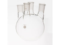 MSE PRO Small Angle Four-Mouth Round Bottom Ball Bottle, Middle Grinding Mouth: 29/42, Side Grinding Mouth: 29/42, 2000mL