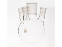 MSE PRO Small Angle Four-Mouth Round Bottom Ball Bottle, Middle Grinding Mouth: 45/50, Side Grinding Mouth: 24/40, 1000mL