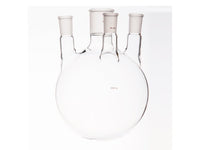 MSE PRO Small Angle Four-Mouth Round Bottom Ball Bottle, Middle Grinding Mouth: 45/50, Side Grinding Mouth: 24/40, 3000mL