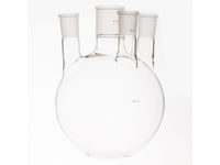 MSE PRO Small Angle Four-Mouth Round Bottom Ball Bottle, Middle Grinding Mouth: 45/50, Side Grinding Mouth: 29/42, 3000mL