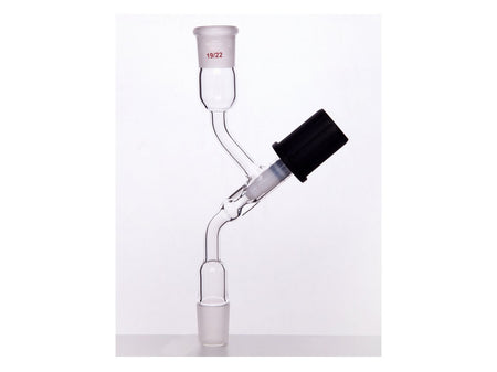 MSE PRO Solvent Transfer Joint, 4mm High Vacuum Valve, 19/22, Total Height × Width: 160×75mm - MSE Supplies LLC