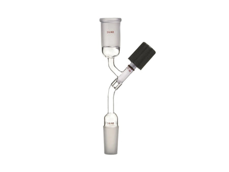 MSE PRO Solvent Transfer Joint, 4mm High Vacuum Valve, 24/40, Total Height × Width: 180×75mm - MSE Supplies LLC