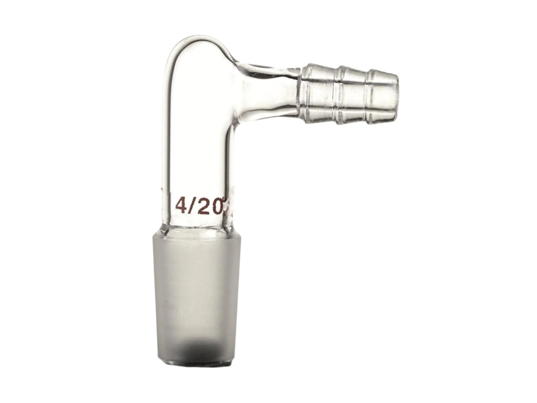 MSE PRO Space-Saving Exhaust Joint, Grinding Mouth 14/20, Small Nozzle Outer Diameter 8mm - MSE Supplies LLC