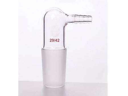 MSE PRO Space-Saving Exhaust Joint, Grinding Mouth 29/42, Small Nozzle Outer Diameter 10mm - MSE Supplies LLC