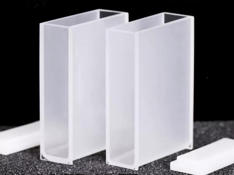 MSE PRO Spectrophotometer Quartz Cuvettes (Cells) with 30mm Path Length, Pack of 2, Bio Lab Consumables, MSE Supplies LLC, MSE Supplies