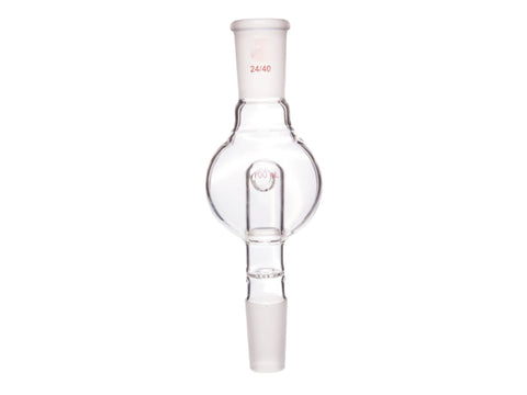 MSE PRO Splash-Proof Balls, Perforated Glass, Upper Mouth: 24/40, Lower Mouth: 24/40, 100mL - MSE Supplies LLC