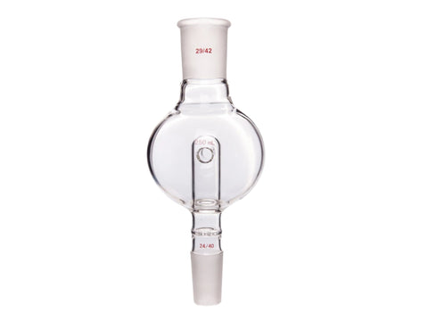 MSE PRO Splash-Proof Balls, Perforated Glass, Upper Mouth: 29/42, Lower Mouth: 24/40, 250mL - MSE Supplies LLC