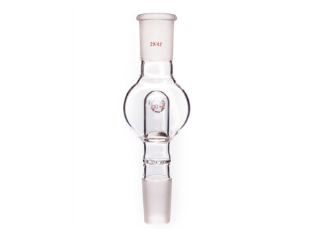 MSE PRO Splash-Proof Balls, Perforated Glass, Upper Mouth: 29/42, Lower Mouth: 29/42, 100mL - MSE Supplies LLC