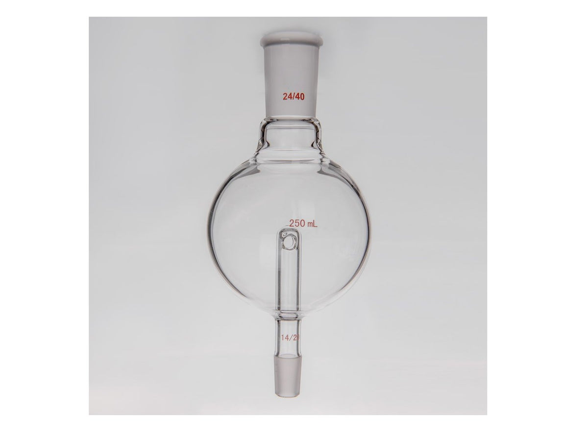 MSE PRO Splash-Proof Balls, Upper Mouth: 24/40, Lower Mouth: 14/20, 250mL - MSE Supplies LLC