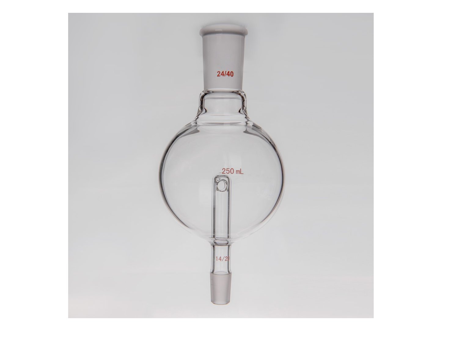 MSE PRO Splash-Proof Balls, Upper Mouth: 24/40, Lower Mouth: 14/20, 250mL - MSE Supplies LLC