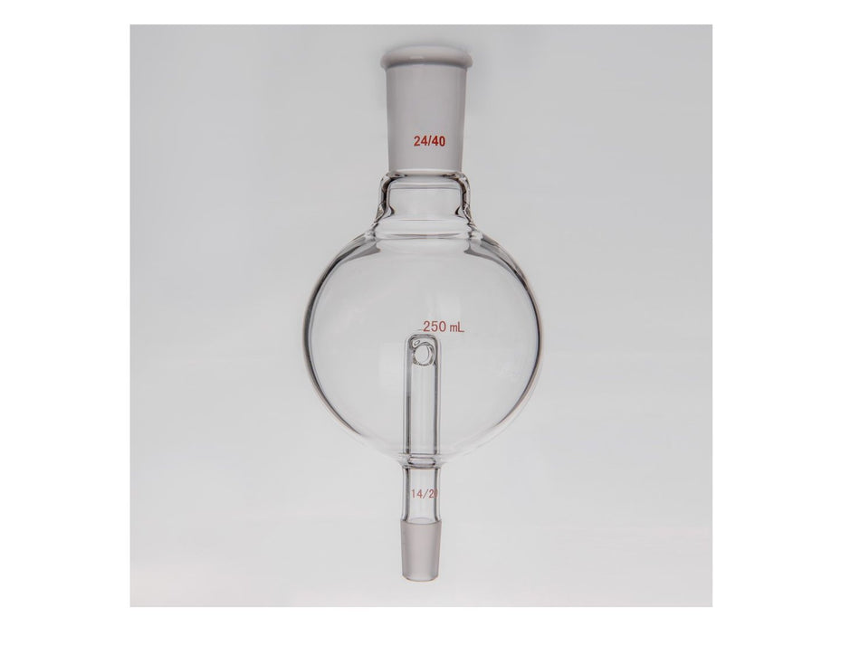 MSE PRO Splash-Proof Balls, Upper Mouth: 24/40, Lower Mouth: 14/20, 250mL - MSE Supplies LLC