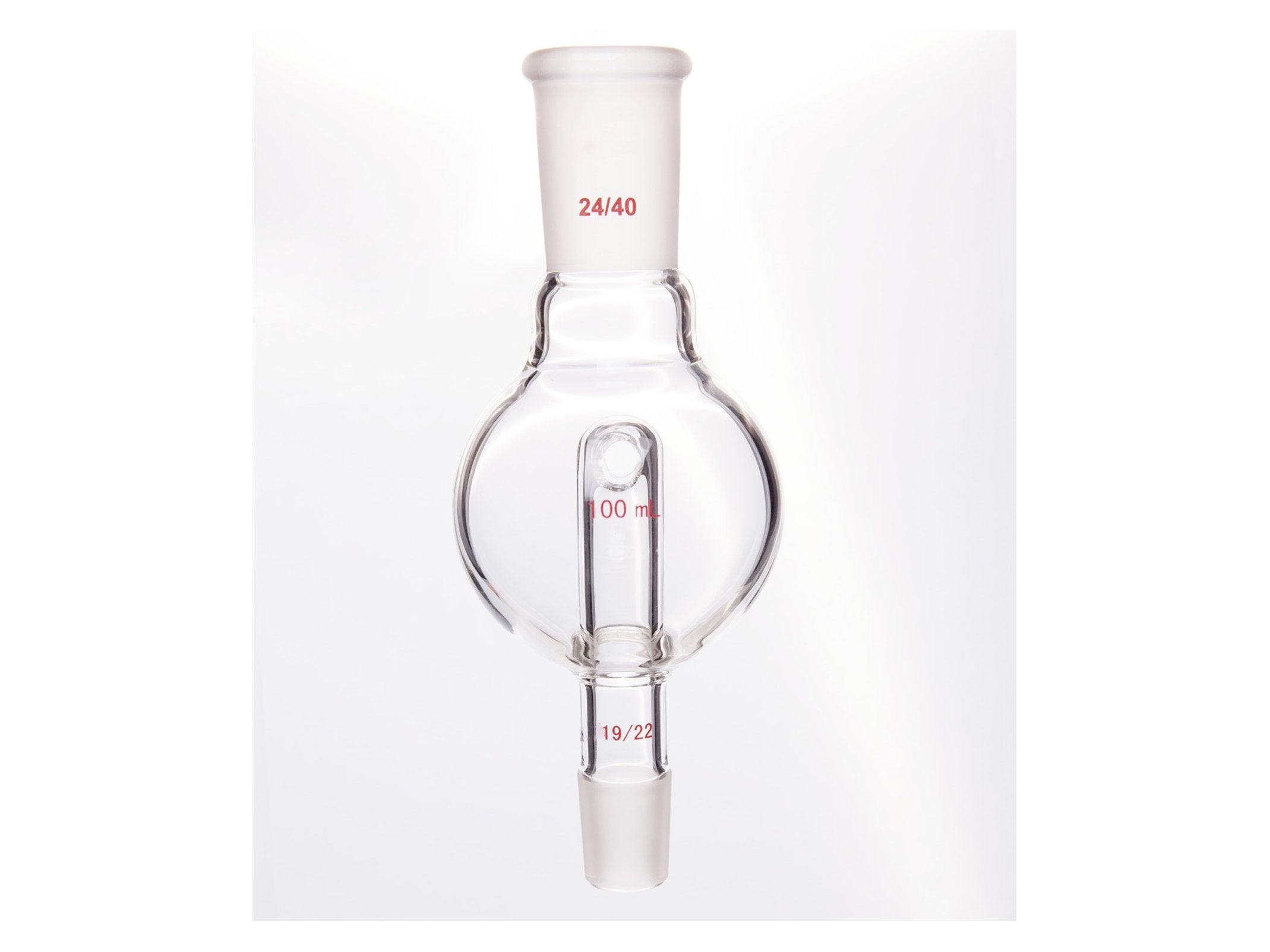 MSE PRO Splash-Proof Balls, Upper Mouth: 24/40, Lower Mouth: 19/22, 100mL - MSE Supplies LLC