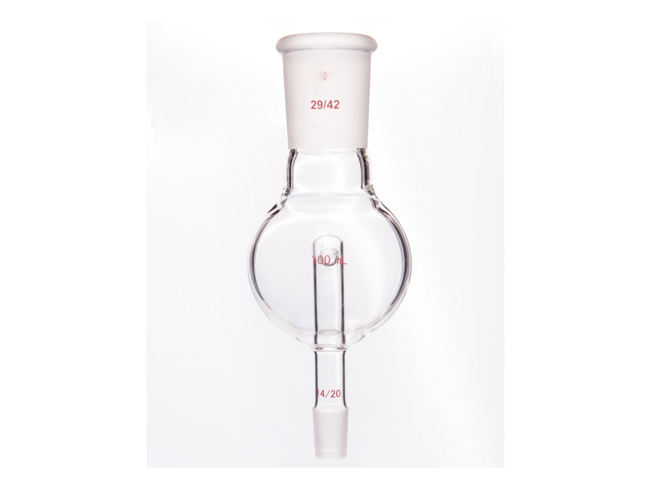 MSE PRO Splash-Proof Balls, Upper Mouth: 29/42, Lower Mouth: 14/20, 100mL - MSE Supplies LLC