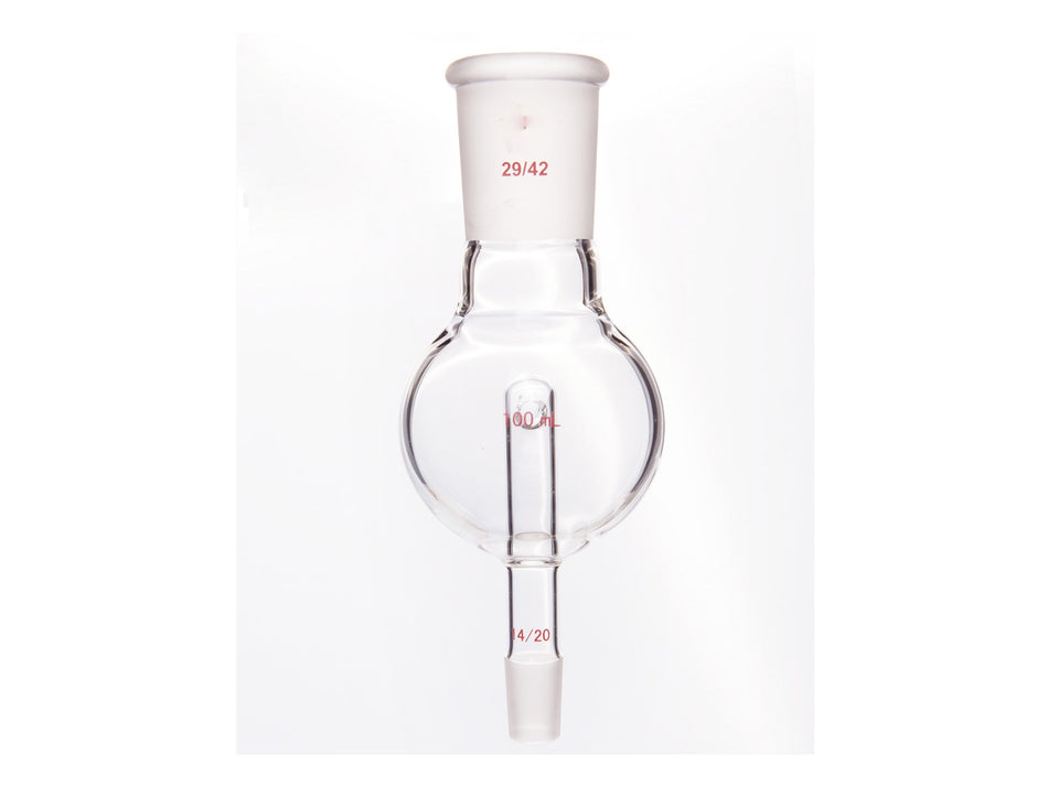 MSE PRO Splash-Proof Balls, Upper Mouth: 29/42, Lower Mouth: 14/20, 100mL - MSE Supplies LLC