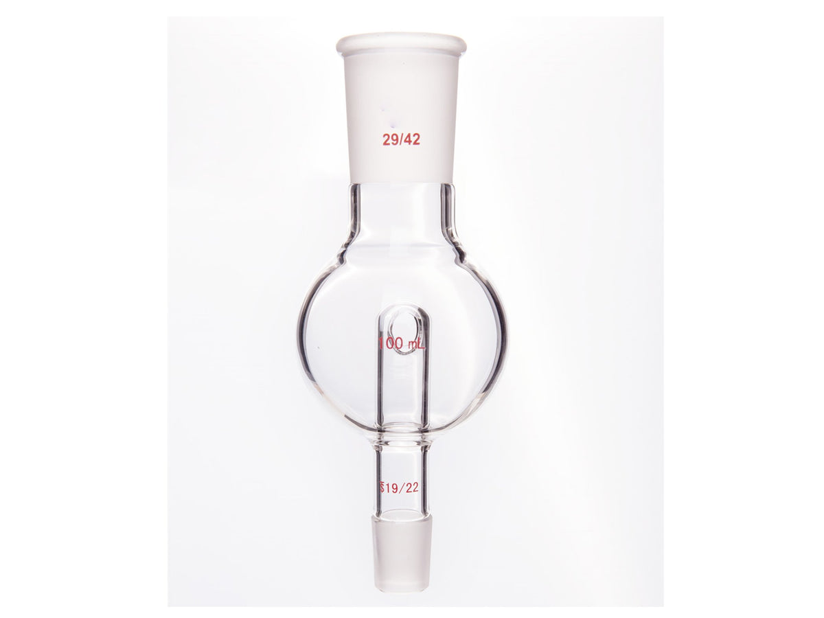 MSE PRO Splash-Proof Balls, Upper Mouth: 29/42, Lower Mouth: 19/22, 100mL - MSE Supplies LLC