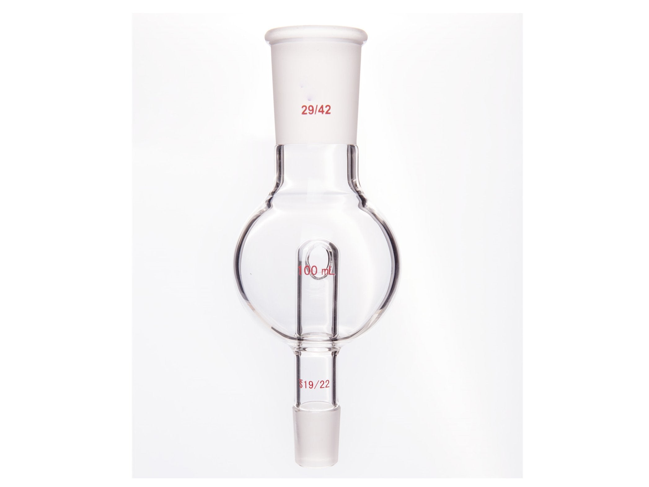 MSE PRO Splash-Proof Balls, Upper Mouth: 29/42, Lower Mouth: 19/22, 100mL - MSE Supplies LLC