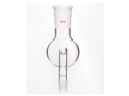 MSE PRO Splash-Proof Balls, Upper Mouth: 29/42, Lower Mouth: 19/22, 100mL - MSE Supplies LLC