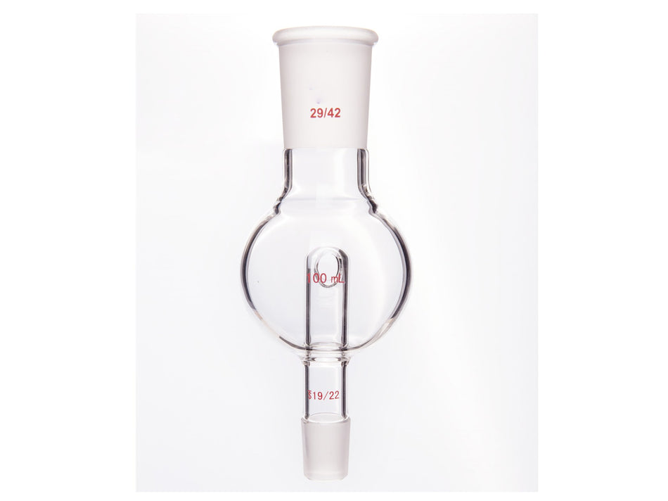 MSE PRO Splash-Proof Balls, Upper Mouth: 29/42, Lower Mouth: 19/22, 100mL - MSE Supplies LLC