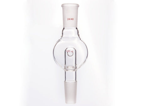 MSE PRO Splash-Proof Balls, with Backflow Hole, Upper Mouth: 24/40, Lower Mouth: 24/40, 100mL - MSE Supplies LLC