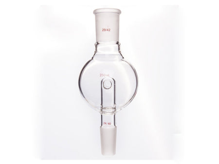 MSE PRO Splash-Proof Balls, with Backflow Hole, Upper Mouth: 29/42, Lower Mouth: 24/40, 250mL - MSE Supplies LLC