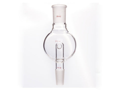 MSE PRO Splash-Proof Balls, with Backflow Hole, Upper Mouth: 29/42, Lower Mouth: 24/40, 250mL - MSE Supplies LLC