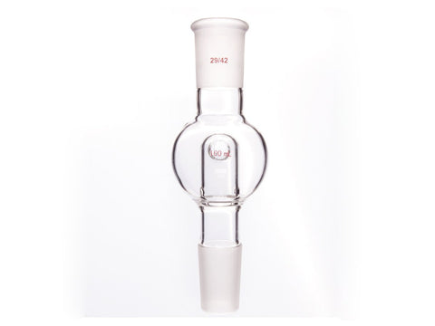 MSE PRO Splash-Proof Balls, with Backflow Hole, Upper Mouth: 29/42, Lower Mouth: 29/42, 100mL - MSE Supplies LLC