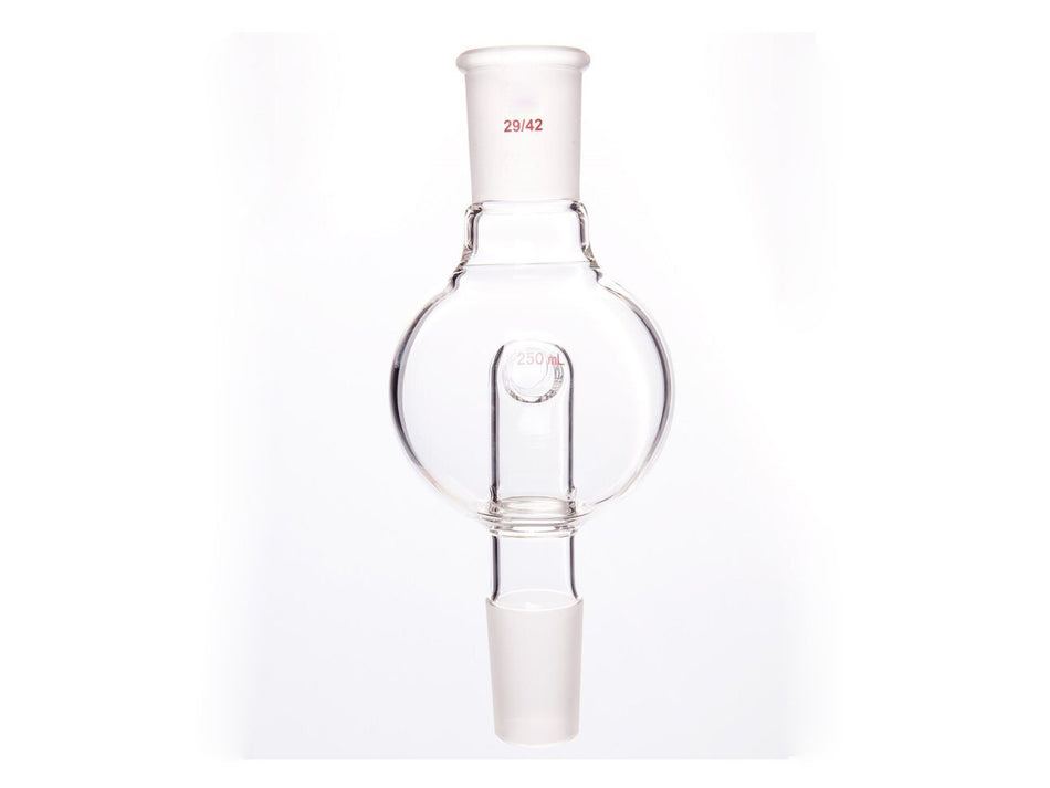 MSE PRO Splash-Proof Balls, with Backflow Hole, Upper Mouth: 29/42, Lower Mouth: 29/42, 250mL - MSE Supplies LLC