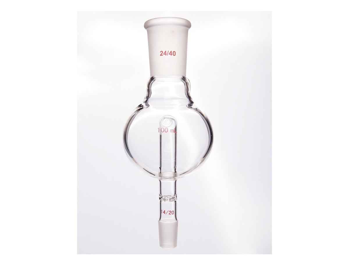 MSE PRO Splash-Proof Balls, with Perforated Plate and Reflux Hole, 24/40-14/20, 100mL - MSE Supplies LLC