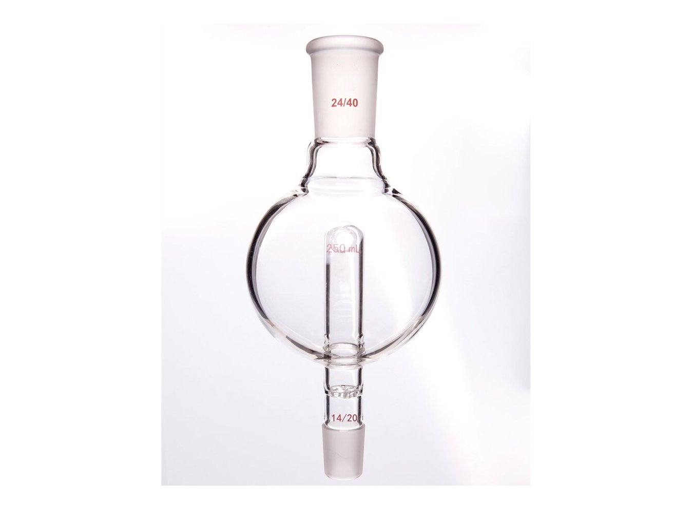 MSE PRO Splash-Proof Balls, with Perforated Plate and Reflux Hole, 24/40-14/20, 250mL - MSE Supplies LLC