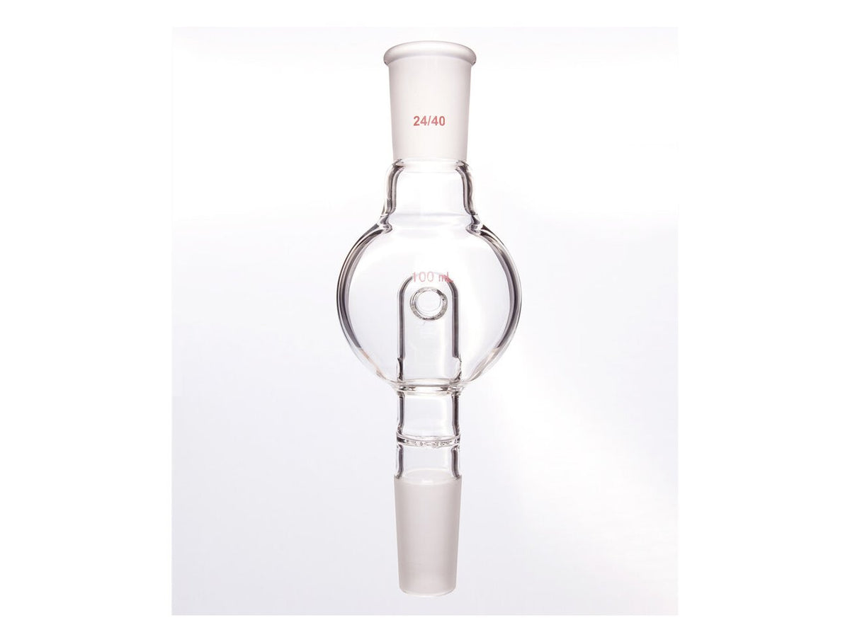 MSE PRO Splash-Proof Balls, with Perforated Plate and Reflux Hole, 24/40-24/40, 100mL - MSE Supplies LLC