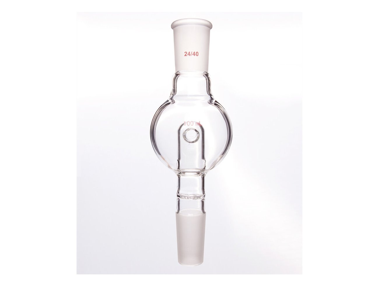 MSE PRO Splash-Proof Balls, with Perforated Plate and Reflux Hole, 24/40-24/40, 100mL - MSE Supplies LLC