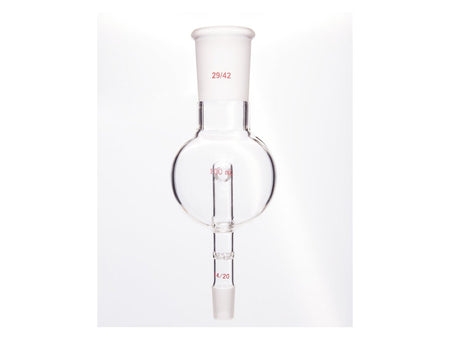 MSE PRO Splash-Proof Balls, with Perforated Plate and Reflux Hole, 29/42-14/20, 100mL - MSE Supplies LLC