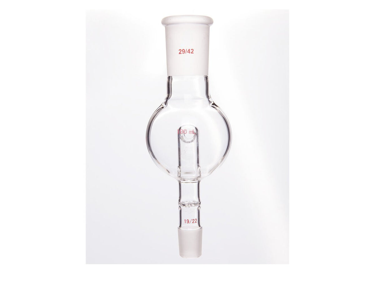 MSE PRO Splash-Proof Balls, with Perforated Plate and Reflux Hole, 29/42-19/22, 100mL - MSE Supplies LLC