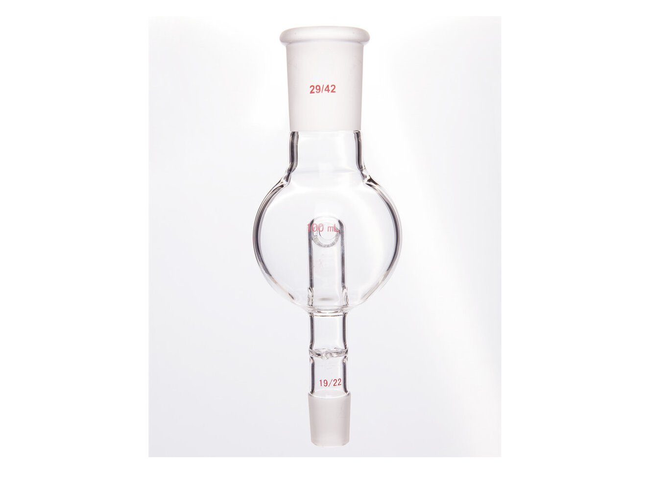 MSE PRO Splash-Proof Balls, with Perforated Plate and Reflux Hole, 29/42-19/22, 100mL - MSE Supplies LLC