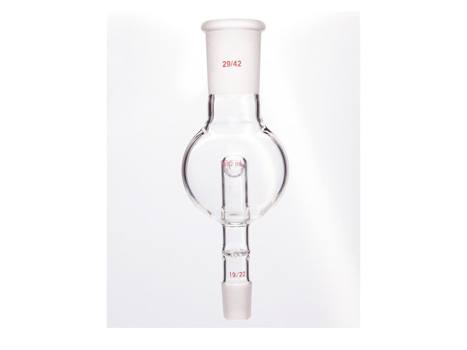 MSE PRO Splash-Proof Balls, with Perforated Plate and Reflux Hole, 29/42-19/22, 100mL - MSE Supplies LLC