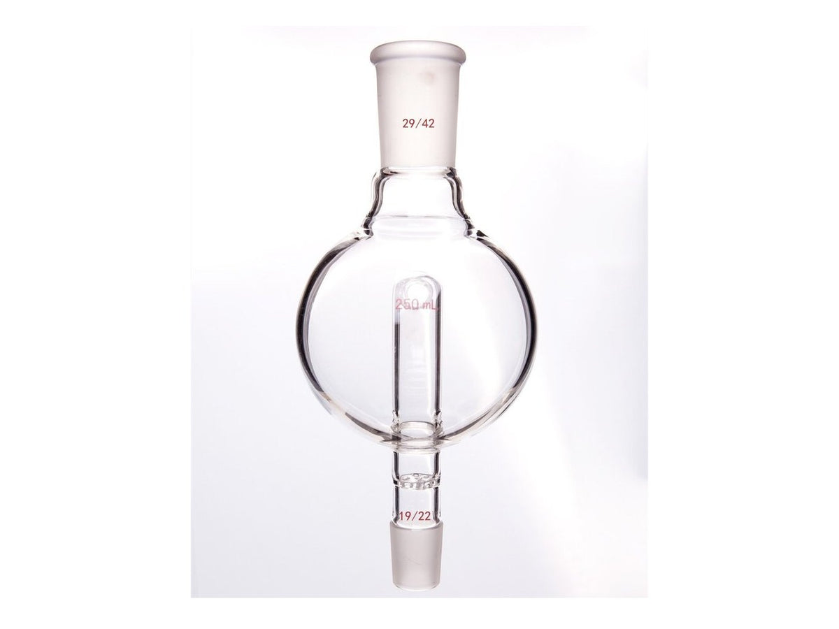 MSE PRO Splash-Proof Balls, with Perforated Plate and Reflux Hole, 29/42-19/22, 250mL - MSE Supplies LLC