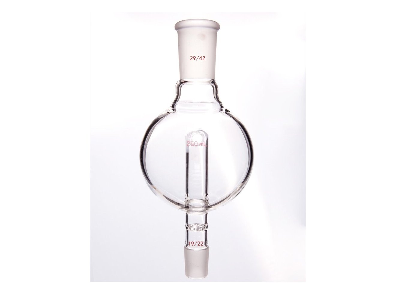 MSE PRO Splash-Proof Balls, with Perforated Plate and Reflux Hole, 29/42-19/22, 250mL - MSE Supplies LLC