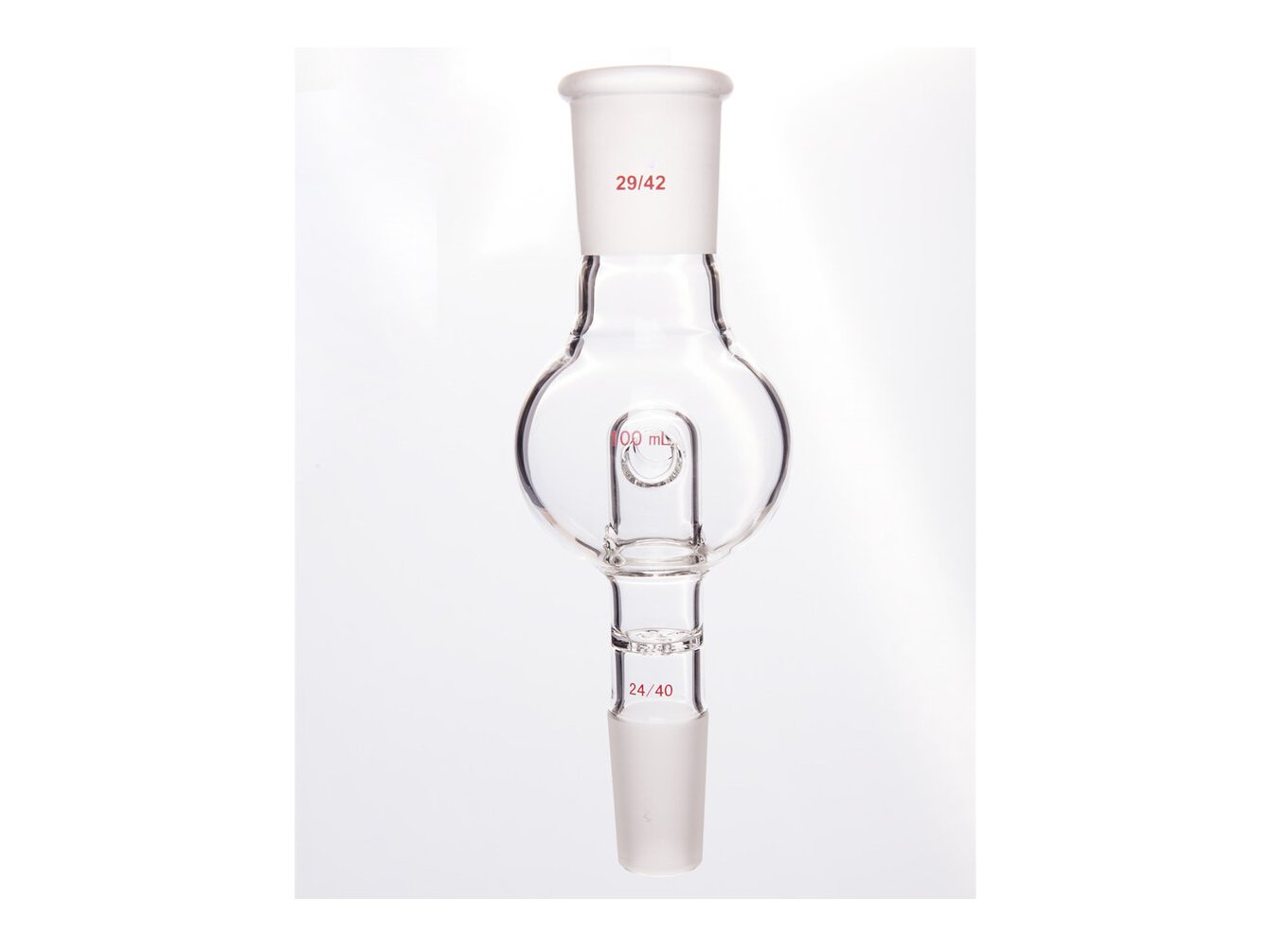 MSE PRO Splash-Proof Balls, with Perforated Plate and Reflux Hole, 29/42-24/40, 100mL - MSE Supplies LLC