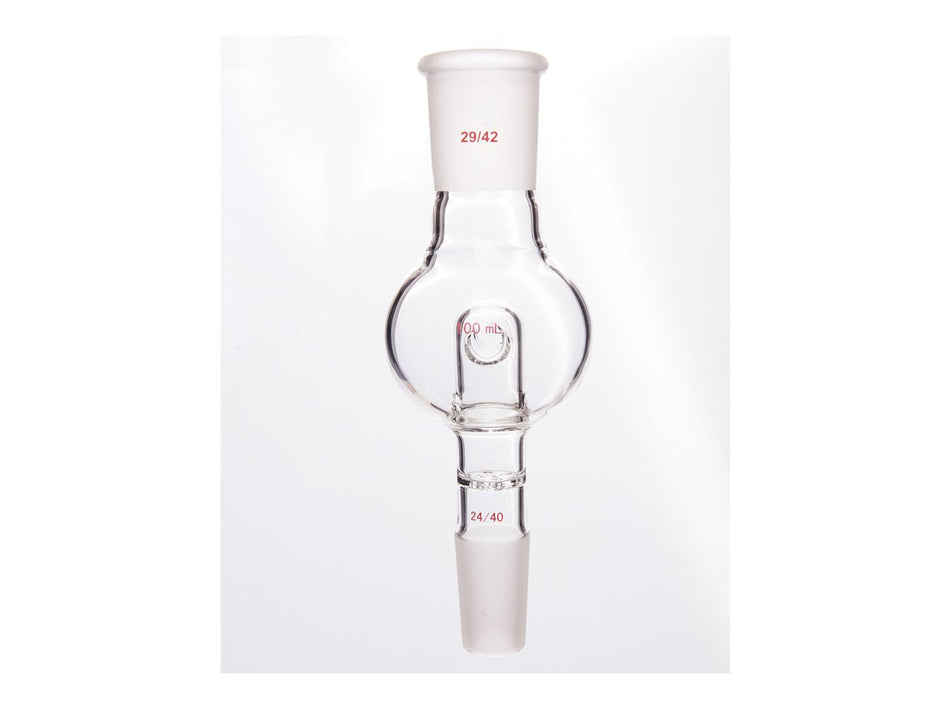 MSE PRO Splash-Proof Balls, with Perforated Plate and Reflux Hole, 29/42-24/40, 100mL - MSE Supplies LLC