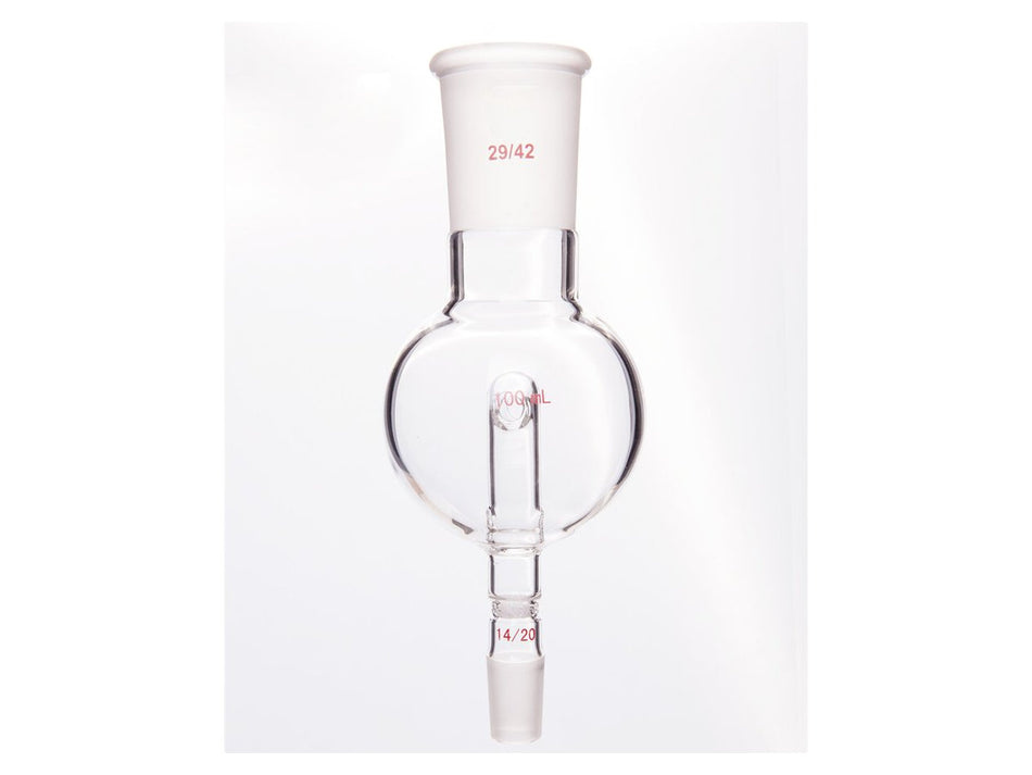 MSE PRO Splash-Proof Balls with Sand Plate Modification, 29/42-14/20, 100mL - MSE Supplies LLC