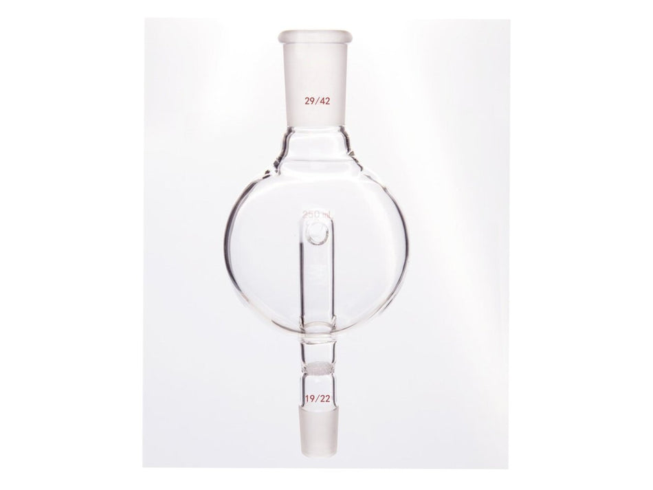 MSE PRO Splash-Proof Balls with Sand Plate Modification, 29/42-19/22, 250mL - MSE Supplies LLC