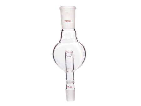 MSE PRO Splash-Proof Balls, with Sandpaper, Upper Mouth: 24/40, Lower Mouth: 19/22, 100mL - MSE Supplies LLC