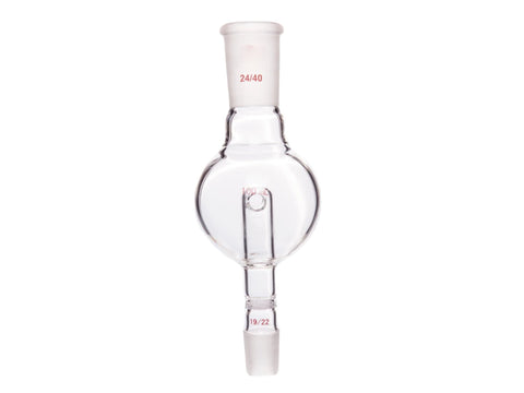 MSE PRO Splash-Proof Balls, with Sandpaper, Upper Mouth: 24/40, Lower Mouth: 19/22, 100mL - MSE Supplies LLC