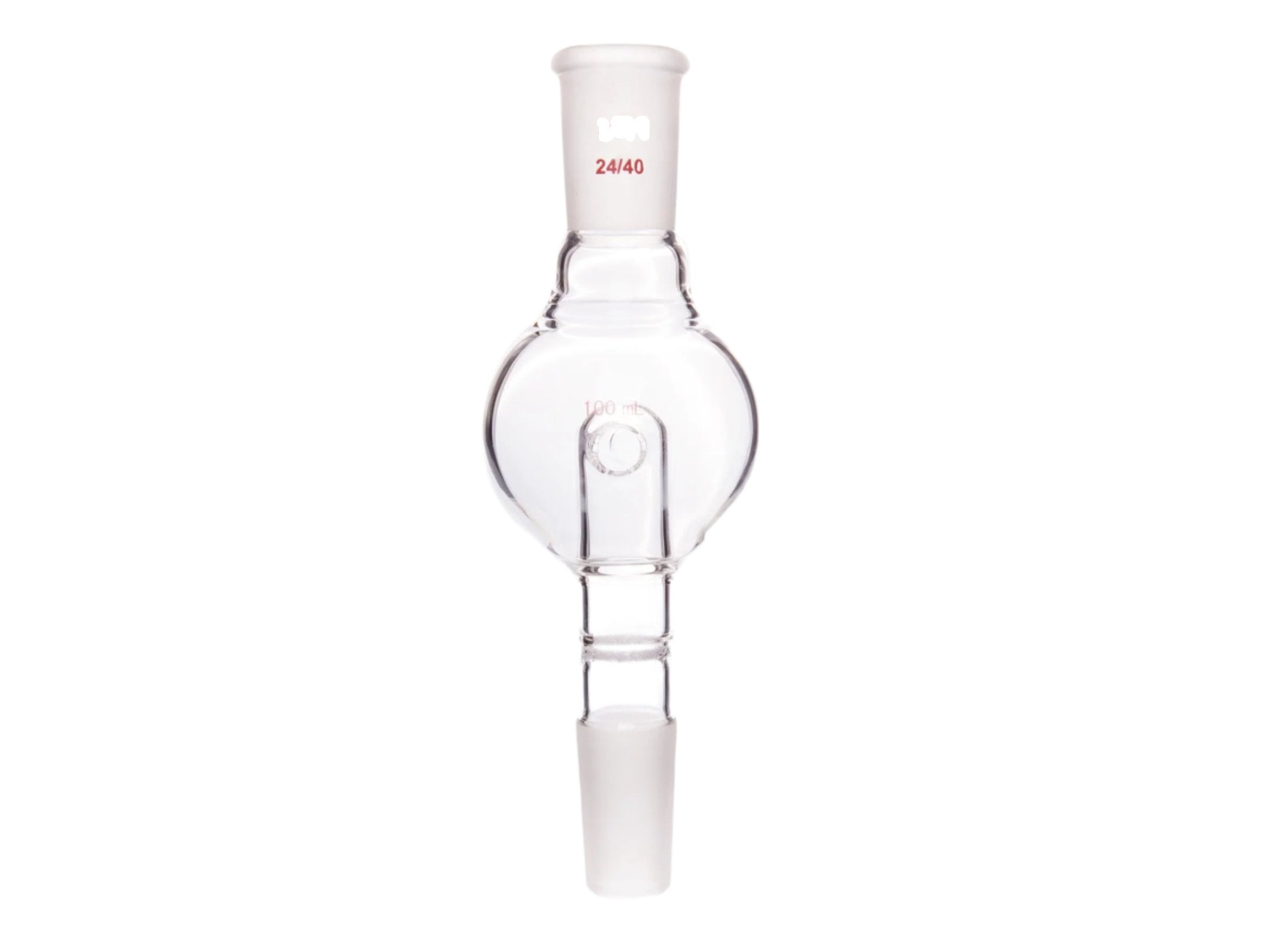MSE PRO Splash-Proof Balls, with Sandpaper, Upper Mouth: 24/40, Lower Mouth: 24/40, 100mL - MSE Supplies LLC