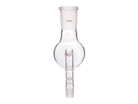 MSE PRO Splash-Proof Balls, with Sandpaper, Upper Mouth: 29/42, Lower Mouth: 19/22, 100mL - MSE Supplies LLC