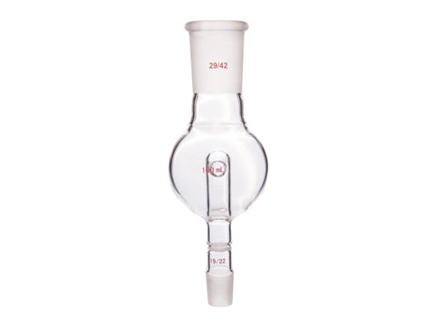 MSE PRO Splash-Proof Balls, with Sandpaper, Upper Mouth: 29/42, Lower Mouth: 19/22, 100mL - MSE Supplies LLC